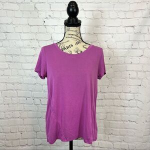 Rachel Rachel Roy Criss Cross T-shirt size small purple